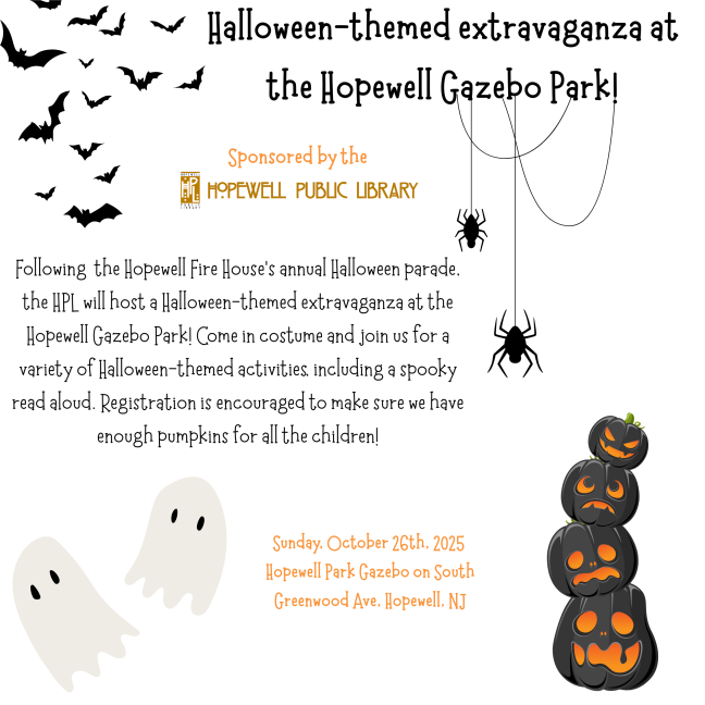 Halloween-themed extravaganza at the Hopewell Gazebo Park!