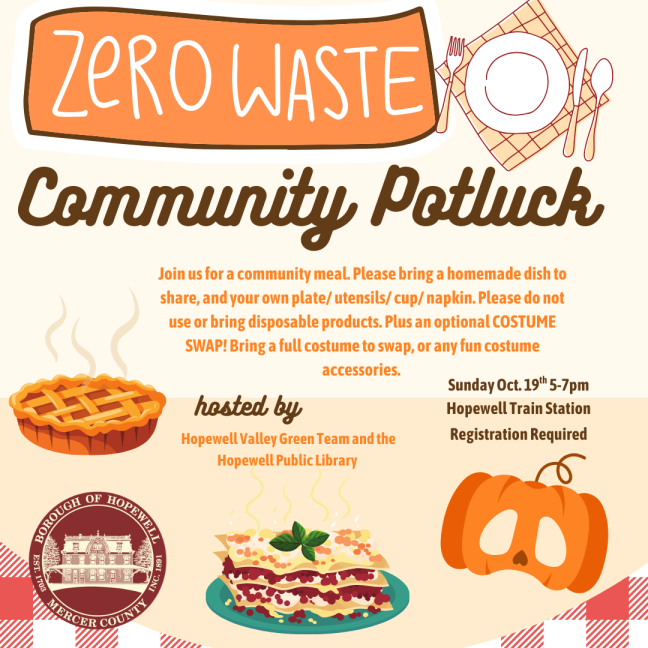 Oct 25 Zero Waste Community Potluck Square