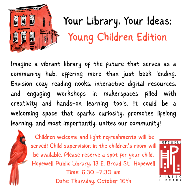 Your Library, Your Ideas Young Children Edition